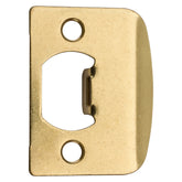 Kwikset 3437 3CP Latch Strike Plate, 2-1/4 in L, 1-1/4 in W, Brass